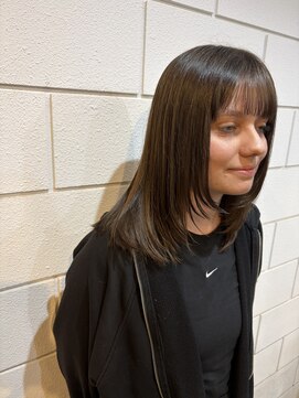 オリーブグレークラゲヘアーココアベージュ