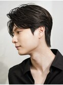 黒髪リクルートフェザーショートフェザーパーマ韓国マッシュ