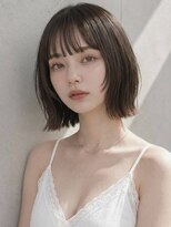 ヴェイン 渋谷(vain)&nbsp;切りっぱなし ボブ シースルーバング 外ハネ フェイスレイヤー