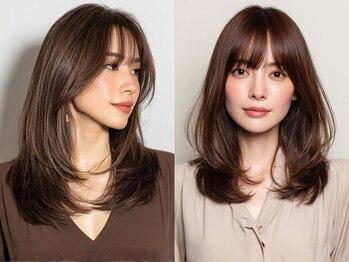 ダブル(W)の写真/小顔に見えるトレンドのレイヤーカットが好評◎髪質改善カラーエステで綺麗にまとまる艶髪スタイルへ。