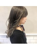 フェンヘアーアイス 中目黒(Fen.hair ici)&nbsp;ロング ハイライト グレーアッシュ