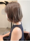 ☆ブリーチなしフォギーベージュ外ハネボブ☆