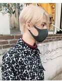 ホワイトブロンド&ラフセンターパート 【koti原宿】担当遠山
