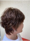 無造作パーマヘア