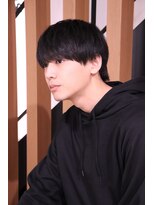 ネイビー(NAVY)&nbsp;ノーセットでもかっこいい 韓流 毛流れ  ナチュラルヘア