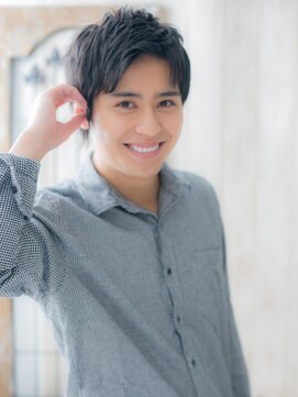 モッズヘア メン 上尾東口店(mod's hair men) ≪mod's men≫アップバング★アッシュブラックミニウルフP