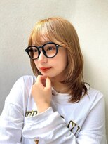 パルフェ ヘアー バイ オーク 九大学研都市(parfait hair byOAK)&nbsp;韓国式ウルフカット×ブロンド