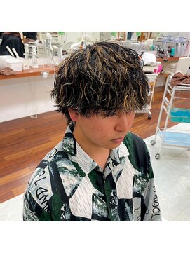 ビーズ センター北店(BEES) 【流行中】波巻きパーマ/ハイライト