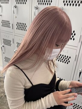 サンクプロジェクト(cinq PROJECT) ダブルカラーミルクティーピンクベージュカラーハイトーンカラー