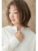 □外国人風カーキベージュ大人ボブウルフ303志木20代30代40代