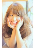 可愛さ倍増！フルバングを前髪パーマ【小幡限定】エアリーロング