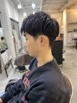ソイクフ(SOY KUFU) MEN'S HAIRマッシュパーマアッシュブラック