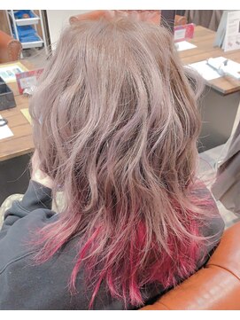 アグ ヘアー ピア 久喜青毛店(Agu hair pia) インナーマジェンタカラー
