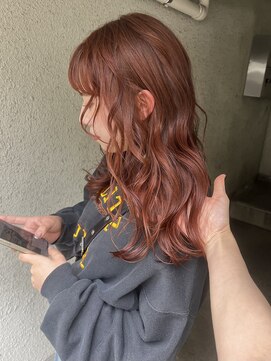 パークレーン アイス イヴェン(park lane ICI yeven) ブリーチなし　オレンジブラウン　/akari