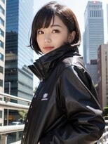 オルク 札幌大通(Orque)&nbsp;耳掛けミディアムボブワンカール20代30代40代大人可愛いベージュ