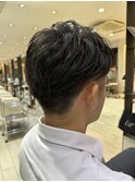 ★シマカズキ★20代30代★銀座★定番!フェードカット×パーマ