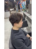 無造作フェザーパーマ