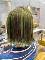 ココ 西葛西南口店(COコ)&nbsp;ネオングリーンバレイヤージュ|西葛西ブリーチ|西葛西ハイトーン