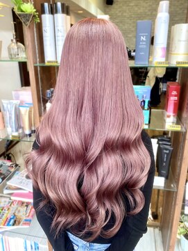 ヘアークルーズピース (hair cruise Piece) コーラルピンク/ピンクベージュ/春カラー/