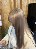 ミルクティーベージュ/ダブルカラー/ケアブリーチ/髪質改善/駅南