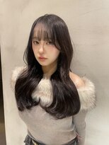 ロンドシェリ 仙台(Lond Cheri)&nbsp;レイヤーカット髪質改善縮毛矯正黒髪韓国顔周り仙台