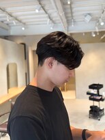 ペブル(pebble)&nbsp;メンズパーマ/ニュアンスパーマ/センターパート/明石/大久保