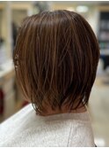 ミセス 軽やかハイグラデーションボブスタイル