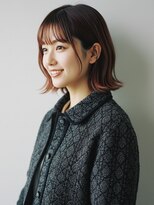 コトナ 越谷店 ミディアムヘアー/チャコールグレー/白髪染め/髪質改善/越谷