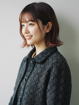 コトナ 越谷店 ミディアムヘアー/チャコールグレー/白髪染め/髪質改善/越谷