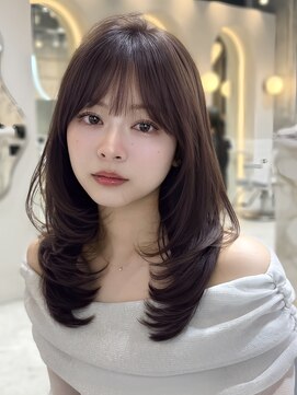 シーシンジュク 新宿南口(Sea shinjuku) オリーブグレー×小顔[ココアベージュ/黒髪/くらげヘアー]