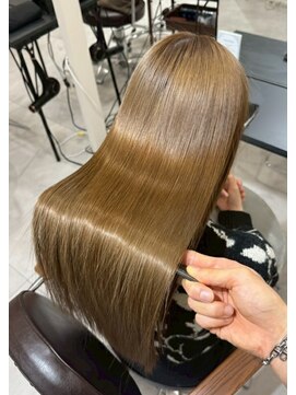 シアーな透明感カラー×小顔みえ似合わせレイヤー【西梅田】