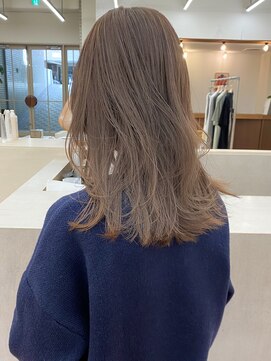 パークレーン アイス イヴェン(park lane ICI yeven) ブリーチなしミディアムセミロングレイヤーベージュグレージュ