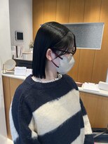 フィーカ(fika)&nbsp;暗髪カラー×切りっぱなしボブ
