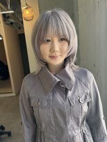 ラニヘアサロン(lani hair salon) ホワイト/ホワイトグレージュ/ウルフカット/シャギーウルフ