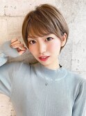 [The C ] 前髪ありショート 小顔 横顔美人