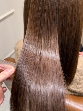 フレーム へアアンドトリートメント 天王寺北口店(FRAME) [FRAME 天王寺北口店] 艶カラー透け感ブラウン