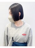 【松戸　石山】前髪無し切りっぱなしボブセンターパート
