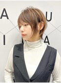 オシャレ女子ショートウルフ20代30代40代50代