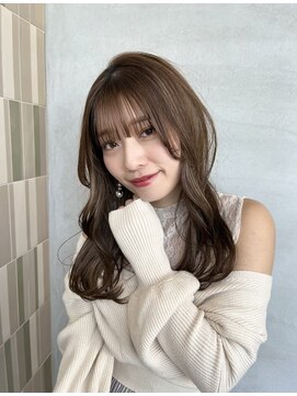 ミョンシル 【myonsil 松本】ミルクティーベージュ/レイヤーカット