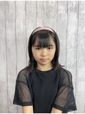 【小学生カット】【外ハネボブ】学割U24/キッズカット