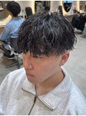 横浜ツイストスパイラルパーマメンズマッシュシャドウパーマ30代