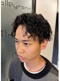 センターパート×ツイスパ