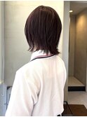 レイヤーボブ/ブリーチ無しダブルカラー/ラベンダーカラー/上田