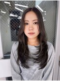 レイヤーカット☆ブリーチなしグレージュ☆