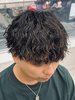 ジーニー 新百合ヶ丘(Genie)&nbsp;ダークアッシュニュアンスパーマ韓国マッシュベリーショート