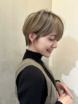 ロンドエニカ 大宮(Lond enika)&nbsp;ショート/ハイライトカラー/白髪/白髪ぼかし/くびれヘア/大宮