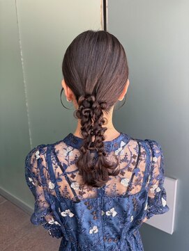ランリ 金山 名古屋(Ranri) 【ツインポニーアレンジ】 金山/名古屋/ヘアセット
