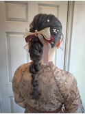玉ねぎヘア エイボンヘアアレンジ ヘアセット