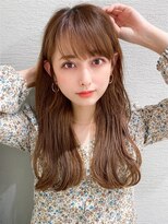 アフロート エル 錦糸町(AFLOAT L)&nbsp;小顔に見える前髪！くびれレイヤー × オリーブグレージュ