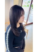 レイヤーカット/グレージュ